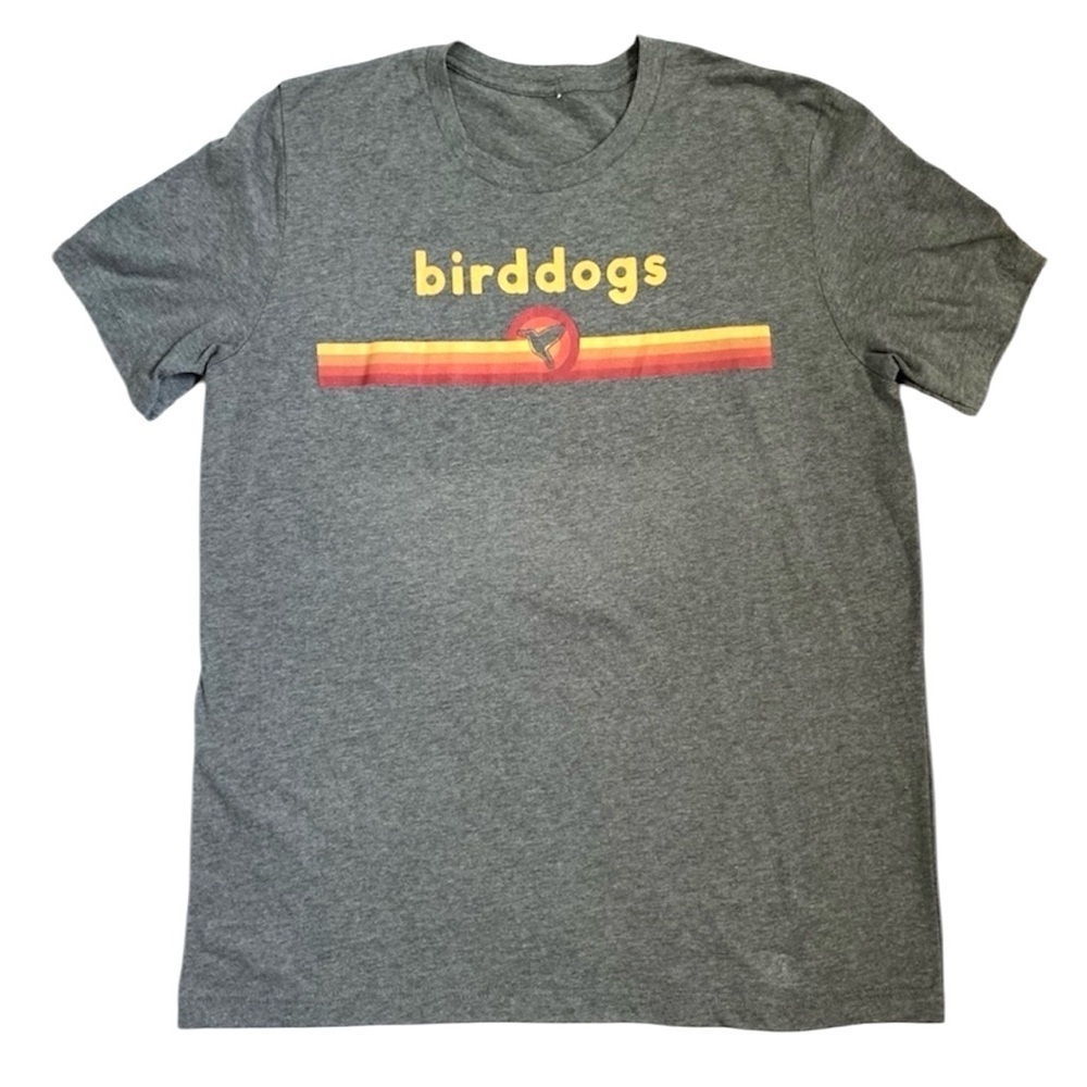 Birddogs Casual Graphic Shirt Mens XL Retro Hummingbird Soft Stretch Golf Tee